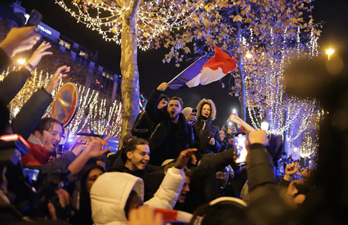 مقتل مشجّع في احتفالات فرنسا بالتأهل إلى نهائي كأس العالم 2022