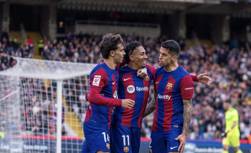 مشاهدة أهداف برشلونة وخيتافي 4-0 في الجولة 26 من الدوري الإسباني 2023-2024.