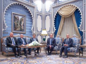 سمو ولي العهد والرئيس المصري يبحثان تطورات الأوضاع الإقليمية