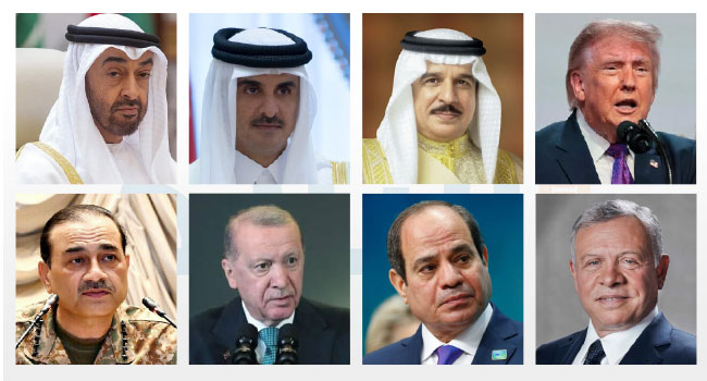 في اتصال جماعي ثمن تنسيق الرئيس الأمريكي وجهود باكستان وقطر.. ولي العهد يستعرض مع ترمب وقادة دول مستجدات الأوضاع الإقليمية