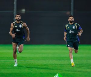 الأخضر يواصل استعداده للقاء الكويت في افتتاح كأس الخليج27