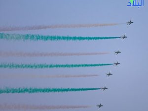 الرياض تحتفل باليوم الوطني بعروض عسكرية ومناورات جوية